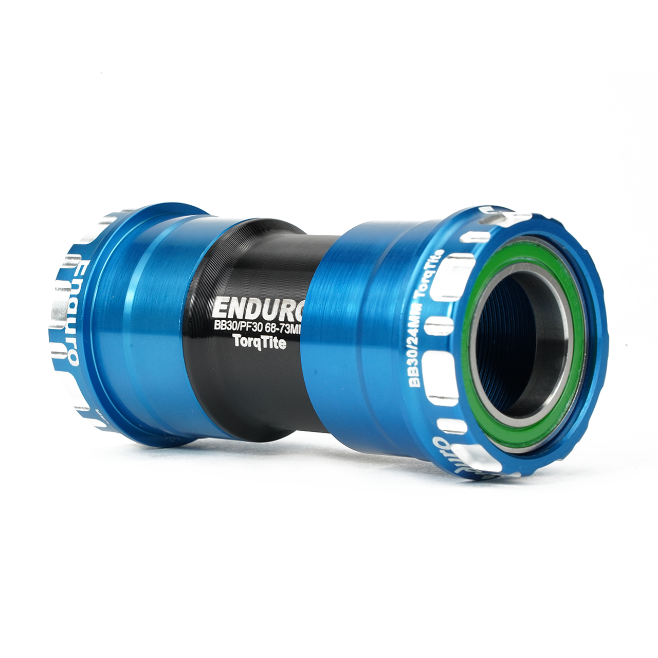 BKS 0152 TorqTite stainless steel Angular Contact Bearing Bottom Bracket for BB30 Framesets and Shimano 24mm Cranksets Blue