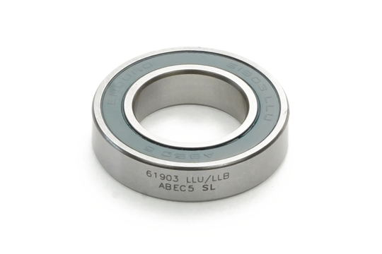 61903 LLU/LLB A5 SL - Solid-Lube, ABEC-5 Radial Bearing (CN Clearance) - 17mm x 30mm x 7mm