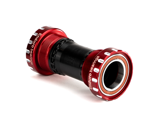 BK-6035 - BSA Thread-In, ABEC-3 Bottom Bracket for Shimano (24mm) Cranksets - RED