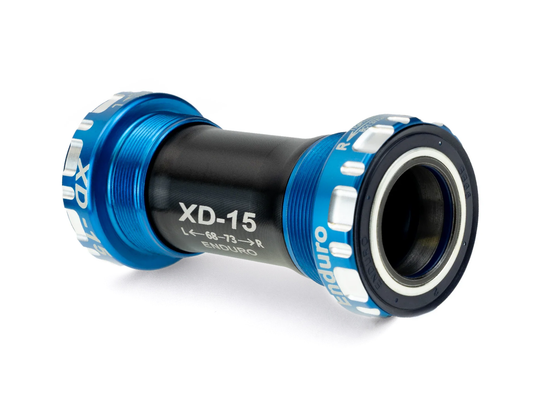 BKC-0625 - BSA Thread-In, Ceramic, XD15 Corsa, 45 degree Angular Contact, Bearing Bottom Bracket for BSA Threaded Framesets for Shimano 24mm Cranksets- Blue