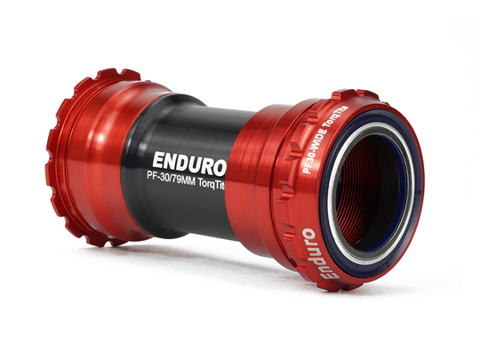 BKC-0655 - TorqTite, Ceramic, XD15 Corsa, 45 degree Angular Contact, Bearing Bottom Bracket for BBRight Framesets to 30mm Cranksets (over 104mm wide) - Red