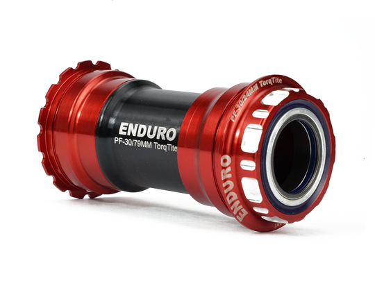 BKC-0675 - TorqTite, Ceramic, XD15 Corsa, 45 degree Angular Contact, Bearing Bottom Bracket for BBRight Framesets to Shimano 24mm Cranksets - Red