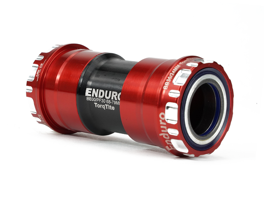 BKC-0680 - TorqTite, Ceramic, XD15 Corsa, 45 degree Angular Contact, Bearing Bottom Bracket for BB30 Framesets to Shimano 24mm Cranksets - Red