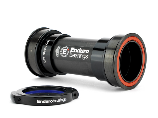 BKC-7015- Press-In, Ceramic-Hybrid, Black Oxide, Flanged, Double-Row Bottom Bracket solution for BB86/92 framesets to 30mm cranksets