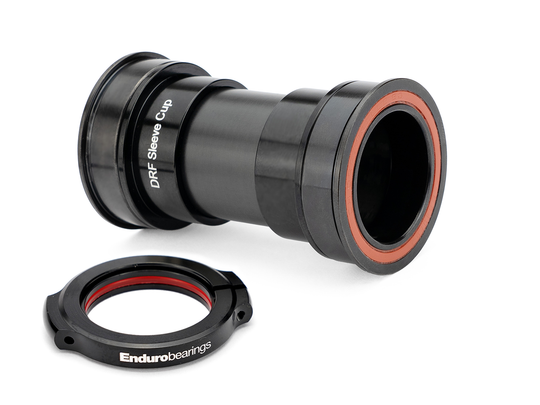 BKC-7016- Press-In, Ceramic-Hybrid, Black-Oxide, Flanged, Double-Row Bottom Bracket solution for BB86/92 framesets to SRAM DUB cranksets