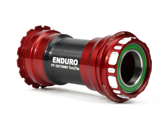 BKC-0875 - TorqTite, Ceramic-Hybrid, XD15, Angular Contact, Bearing Bottom Bracket for BBRight Framesets and Shimano 24mm Cranksets - Red