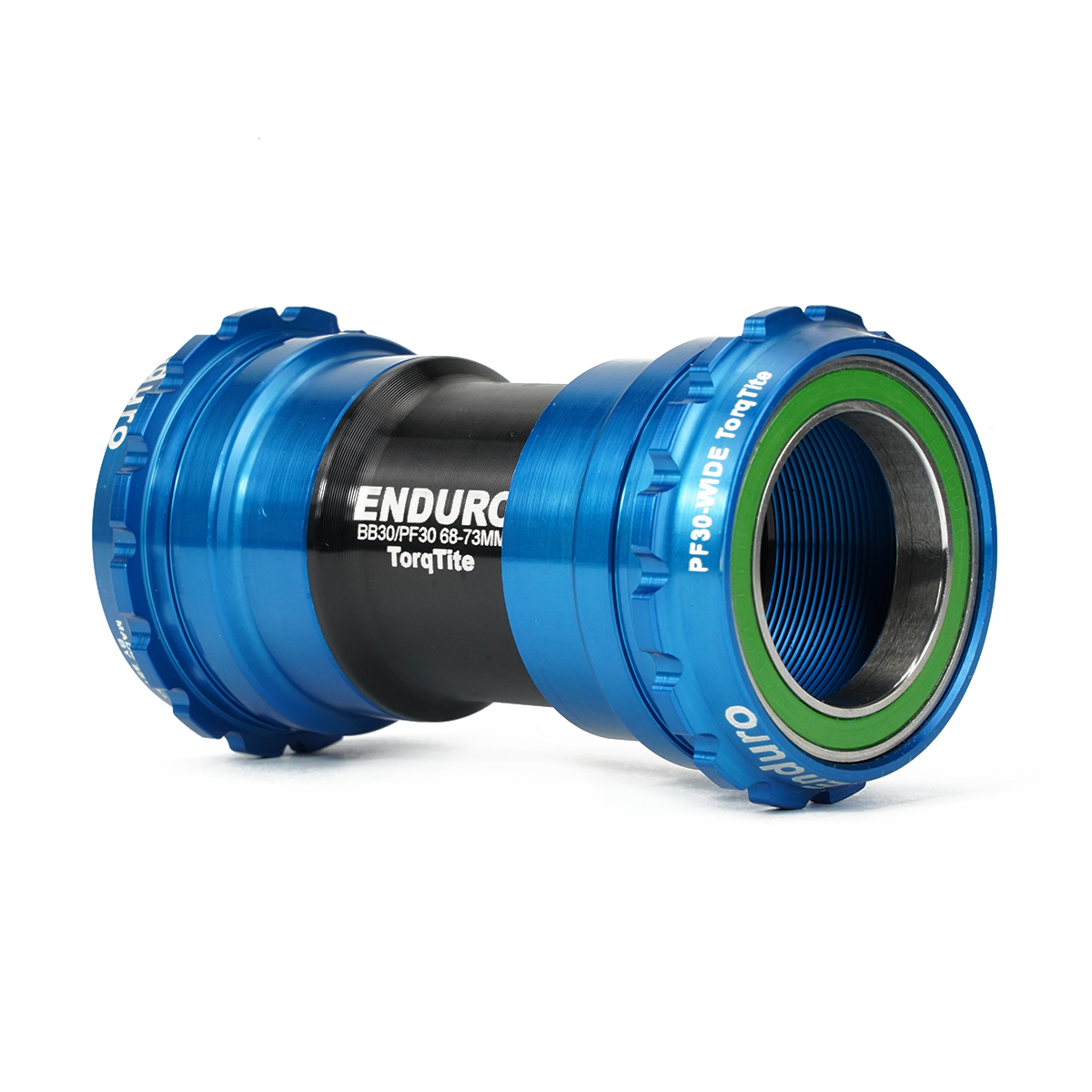 Enduro BKS-0135 - TorqTite, stainless steel, Angular Contact, Bearing Bottom Bracket for PF30 Framesets and SRAM DUB 29mm Cranksets - Blue