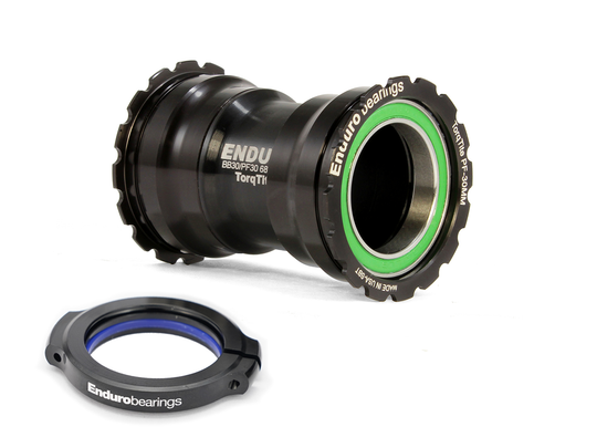 BKS-0131 - TorqTite, 440C Stainless, Angular Contact, Bearing Bottom Bracket for PF30 Framesets and 30mm Cranksets (under 90mm spindle length)