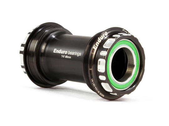 BKS-0231 - T47-External, Threaded, 440C Stainless, Angular Contact Bearing Bottom Bracket for T47 Framesets and Shimano 24mm Cranksets