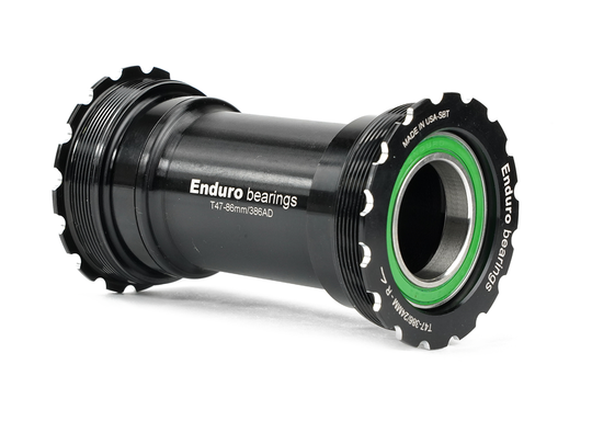 BKS-0246 - T47 Internal--Threaded, 440C Stainless, Angular Contact Bearing Bottom Bracket for 86mm Shell, T47 Framesets and Shimano 24mm Cranksets