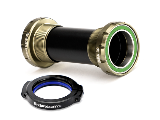 BKS-6054 - BSA Thread-In, Angular Contact, 440C Stainless Bottom Bracket for 30mm Cranksets (spindle length of 104mm or more) - Graphite