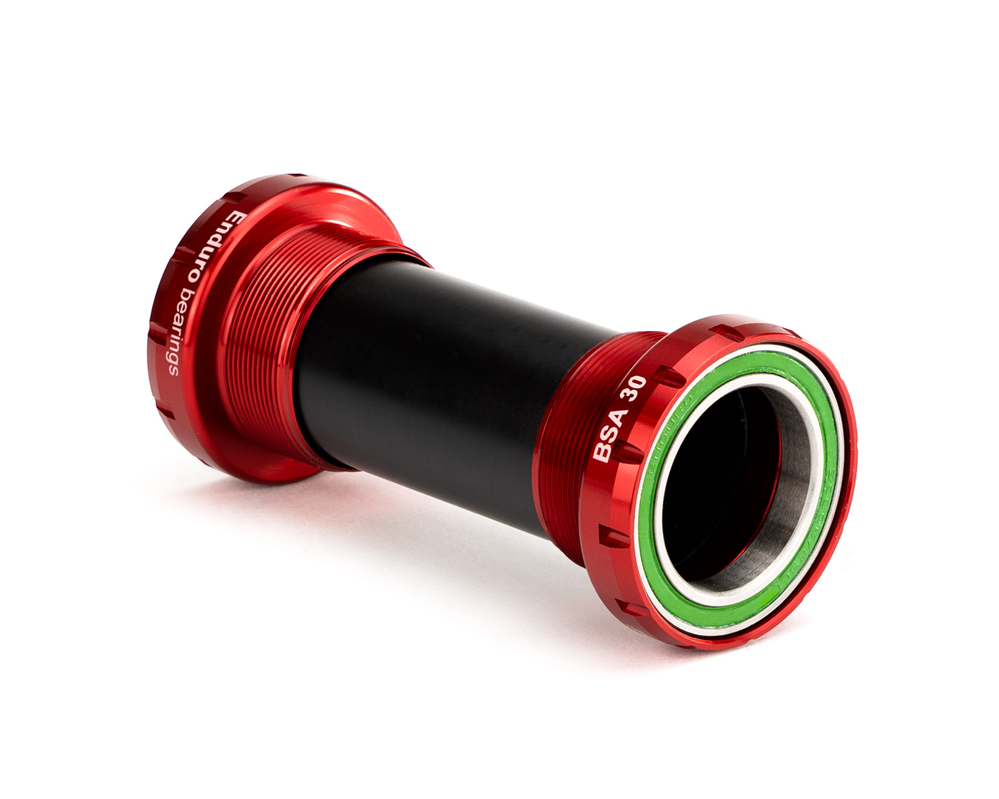 Enduro BKS-6058 - BSA Thread-In, Angular Contact, stainless steel Bottom Bracket for SRAM DUB Cranksets - Red