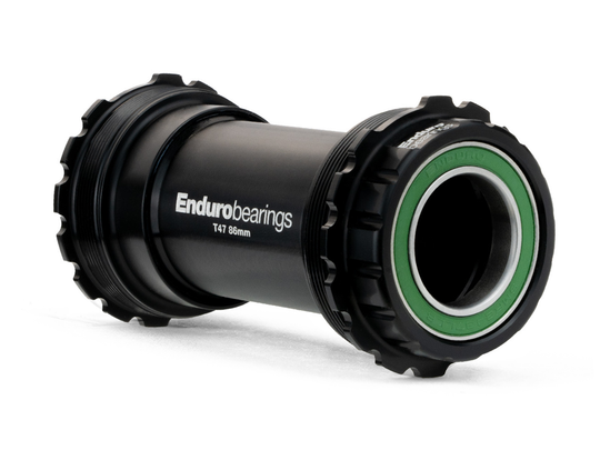 BKSR-0216 - T47-Asymmetrical, Thread-In, 440C Stainless, Radial Bearing Bottom Bracket for Shimano-type (24mm) spindles.