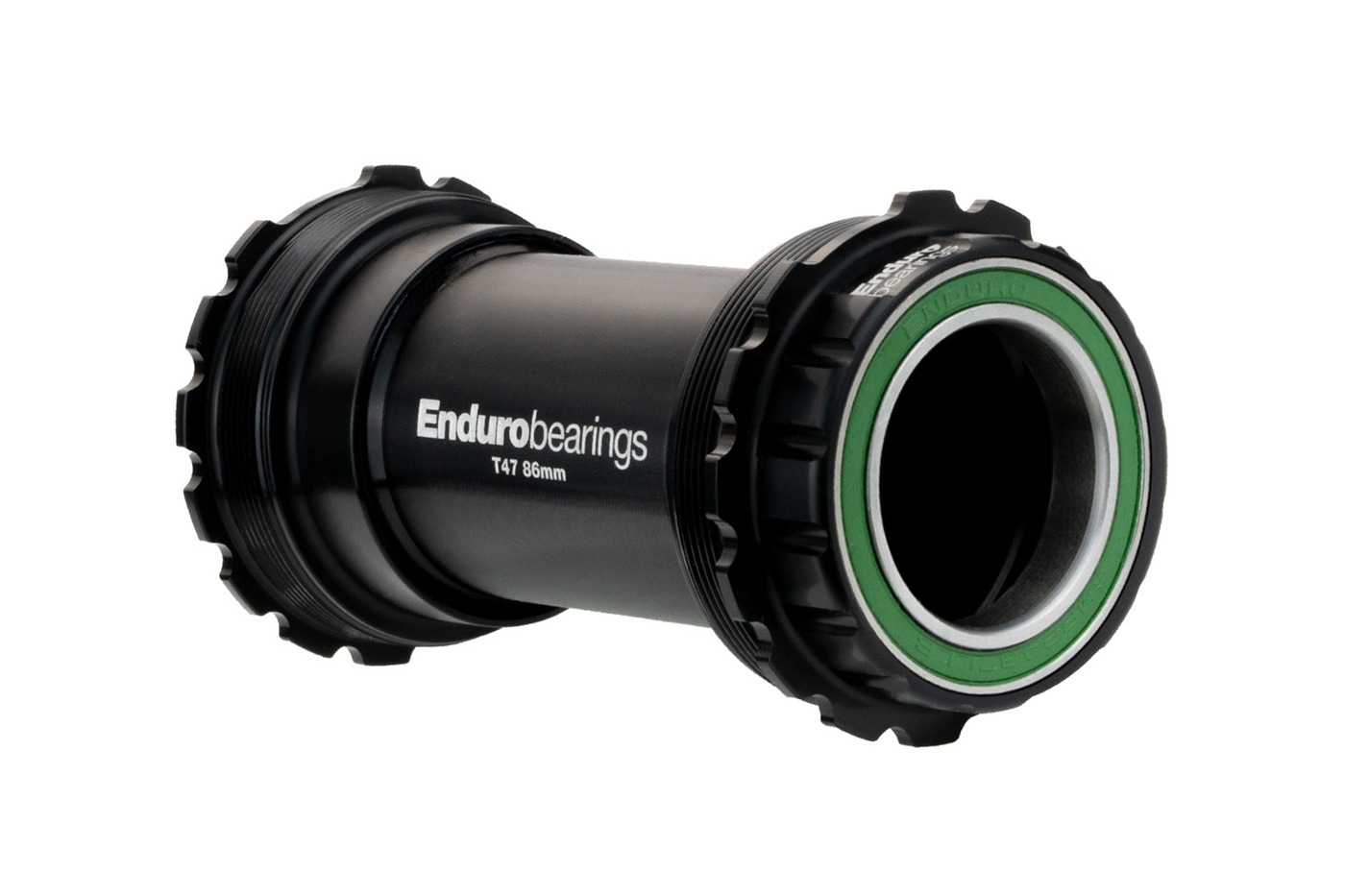 Enduro BKS-0213 - T47-Asymmetrical, Threaded, stainless steel, Angular Contact Bearing Bottom Bracket for T47 Framesets and 30mm Cranksets (spindle length 104mm or longer)