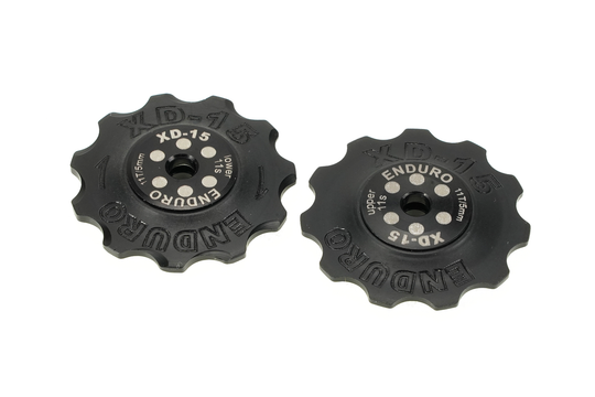 BKCJ-0331 - 11 tooth, XD15 Ceramic Hybrid Bearing, Machined Delrin Derailleur Pulleys for 11 speed Campagnolo Derailleurs (5mm bolt hole)