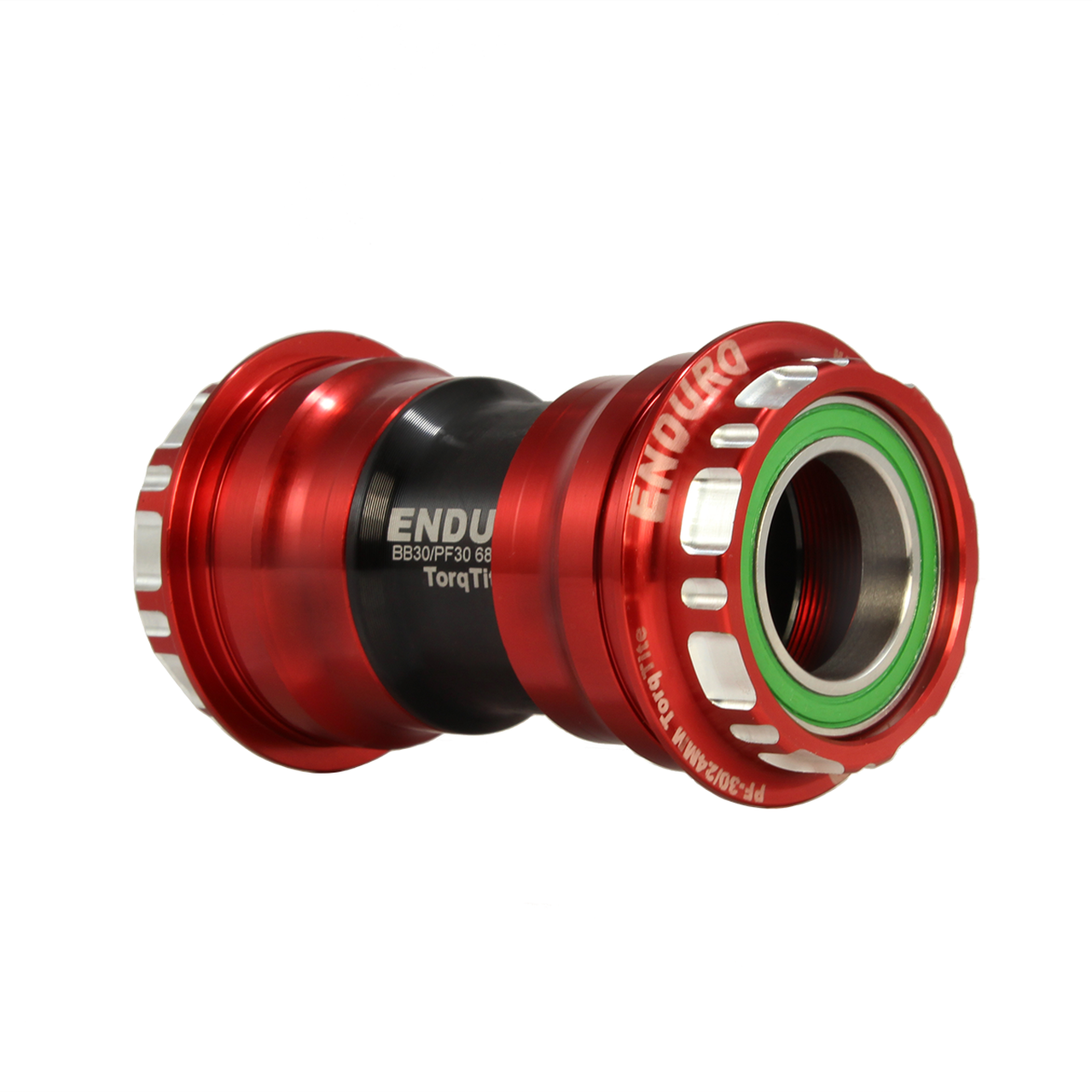 Enduro BKS-0110 - TorqTite, Stainless Steel, Angular Contact, Bearing Bottom Bracket for PF30 Framesets and Shimano 24mm Cranksets