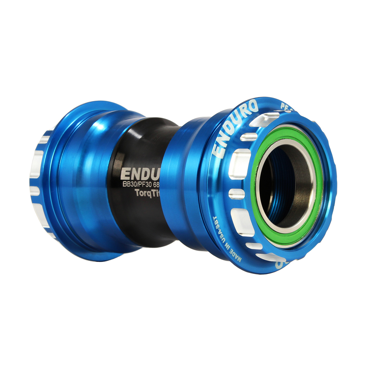 Enduro BKS-0112 - TorqTite, Stainless Steel, Angular Contact, Bearing Bottom Bracket for PF30 Framesets and Shimano 24mm Cranksets