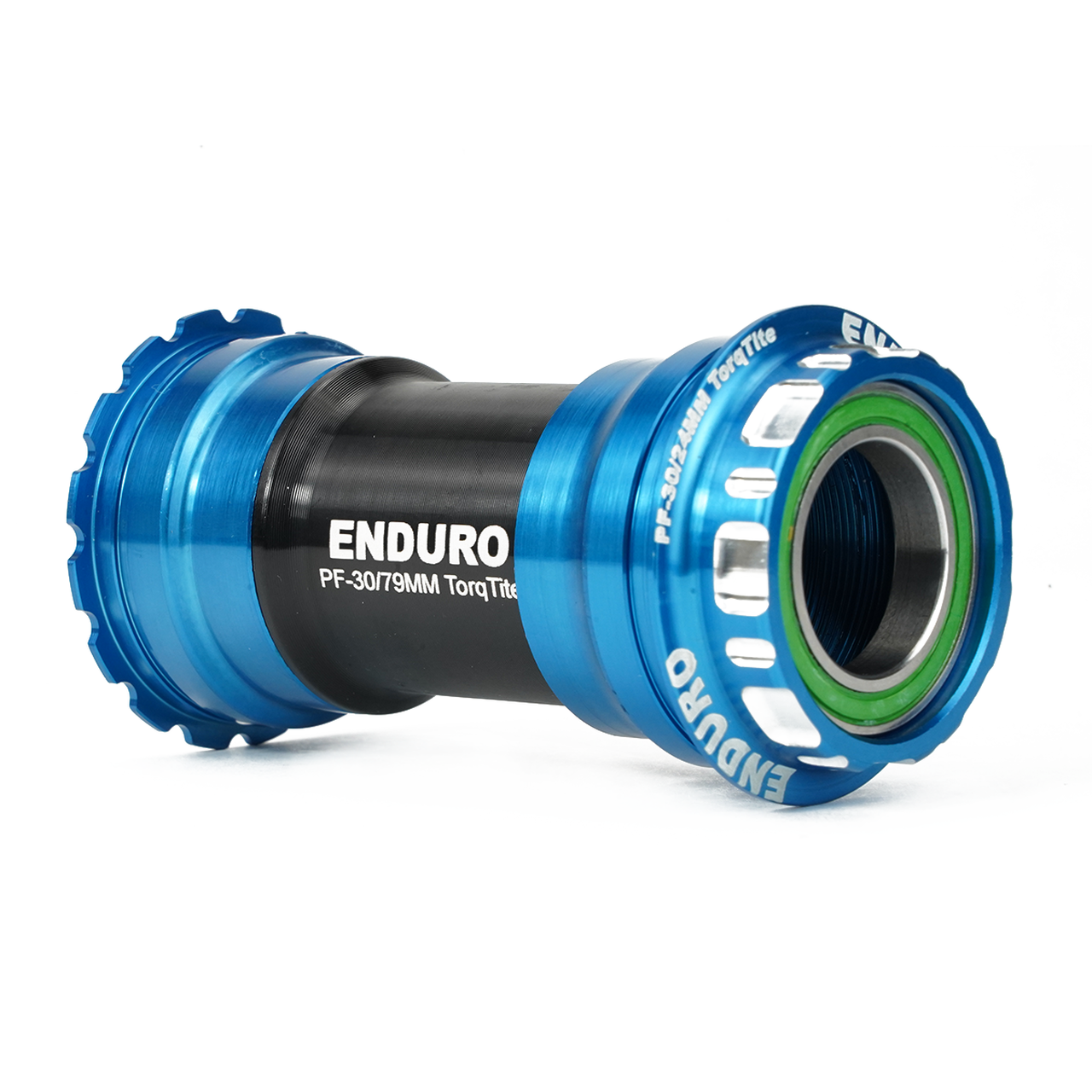 Enduro BKS-0114 - TorqTite, Stainless Steel, Angular Contact, Bearing Bottom Bracket for BBRight Framesets and Shimano 24mm Cranksets - straight view