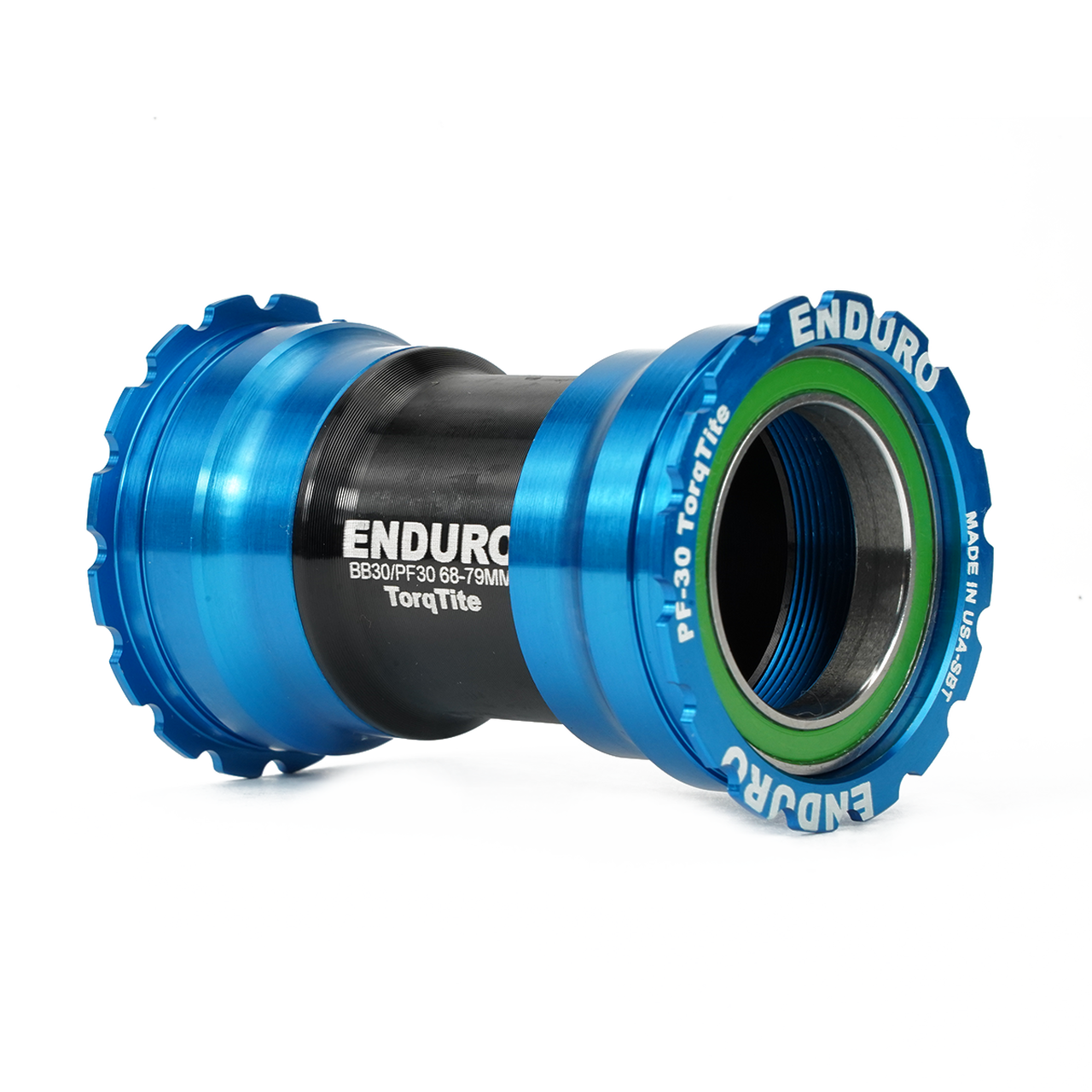 Enduro BKS-0132 - TorqTite, Stainless Steel, Angular Contact, Bearing Bottom Bracket for PF30 Framesets and 30mm Cranksets