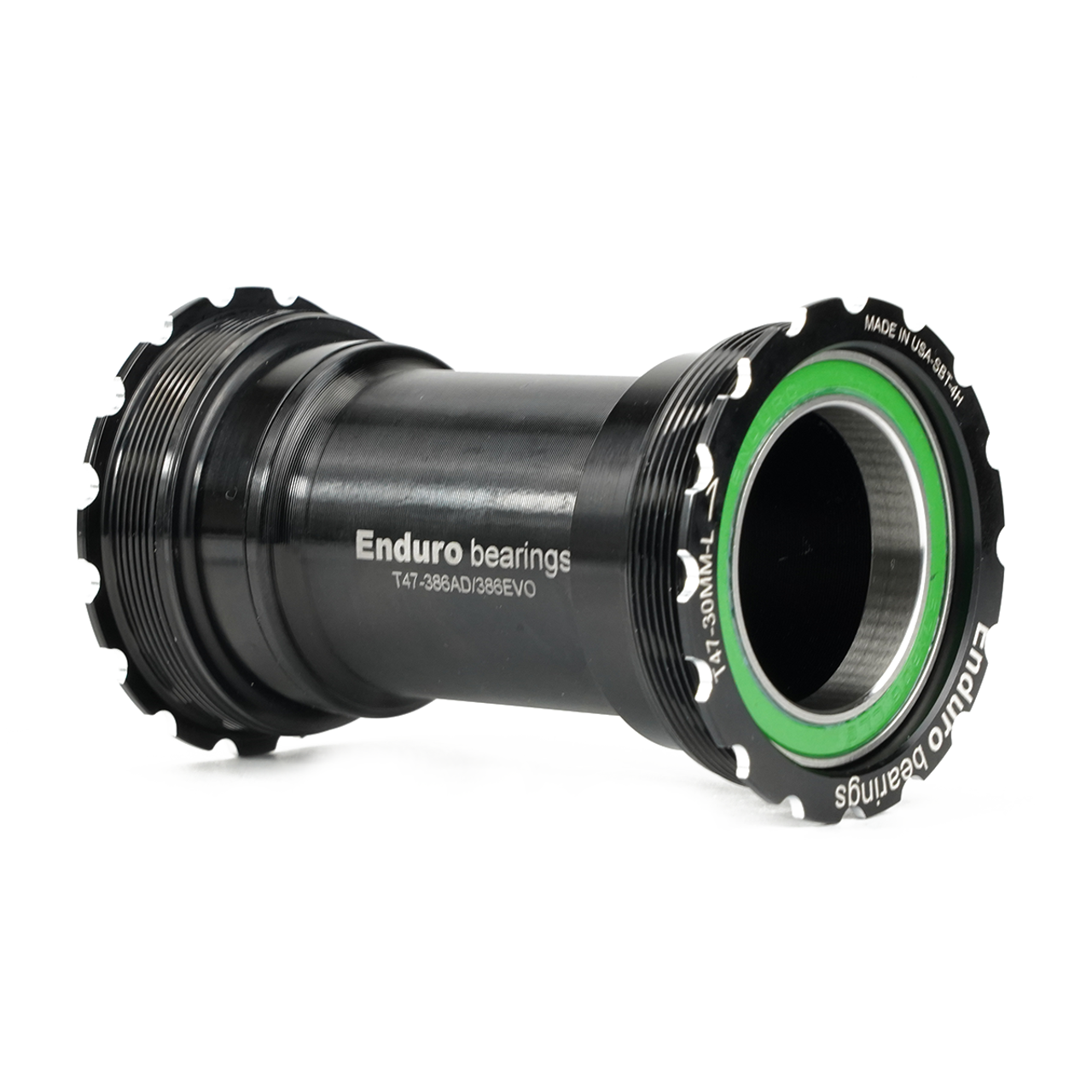 Enduro BKS-0241 - T47-Internal, Threaded, stainless steel, Angular Contact Bearing Bottom Bracket for 86mm Shell, T47 Framesets and 30mm Cranksets (spindle length 104mm or longer)