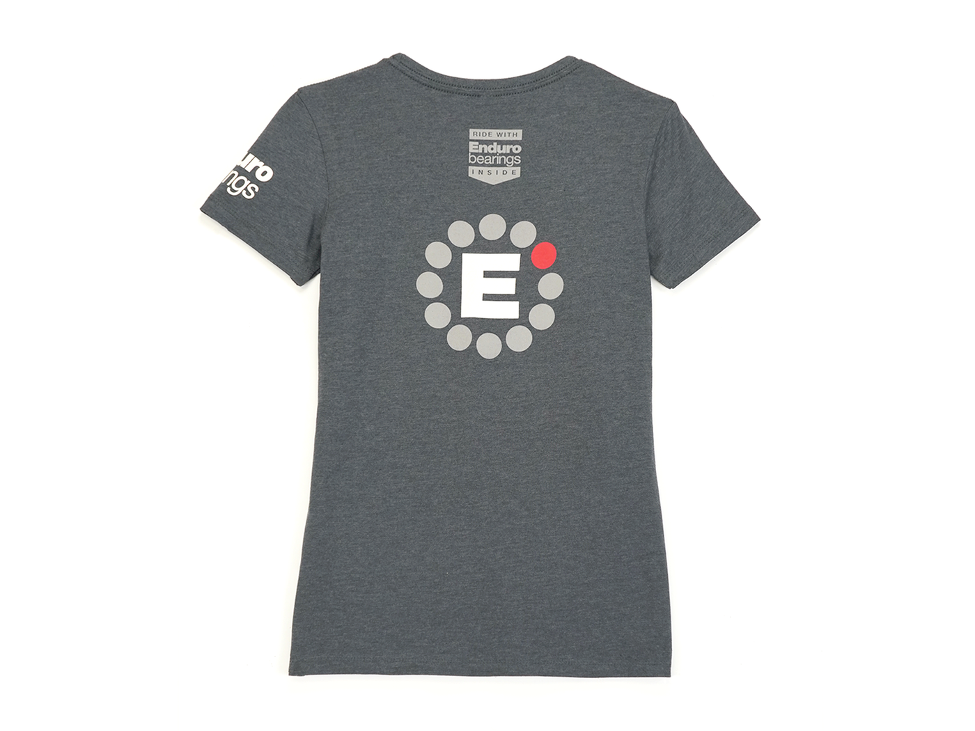 Enduro Bearings T-Shirt | Next Level Apparel | short sleeve | women | dark gray heather - back