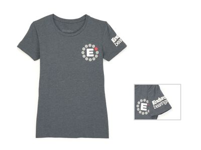 Enduro Bearings T-Shirt | Next Level Apparel | short sleeve | women | dark gray heather - front